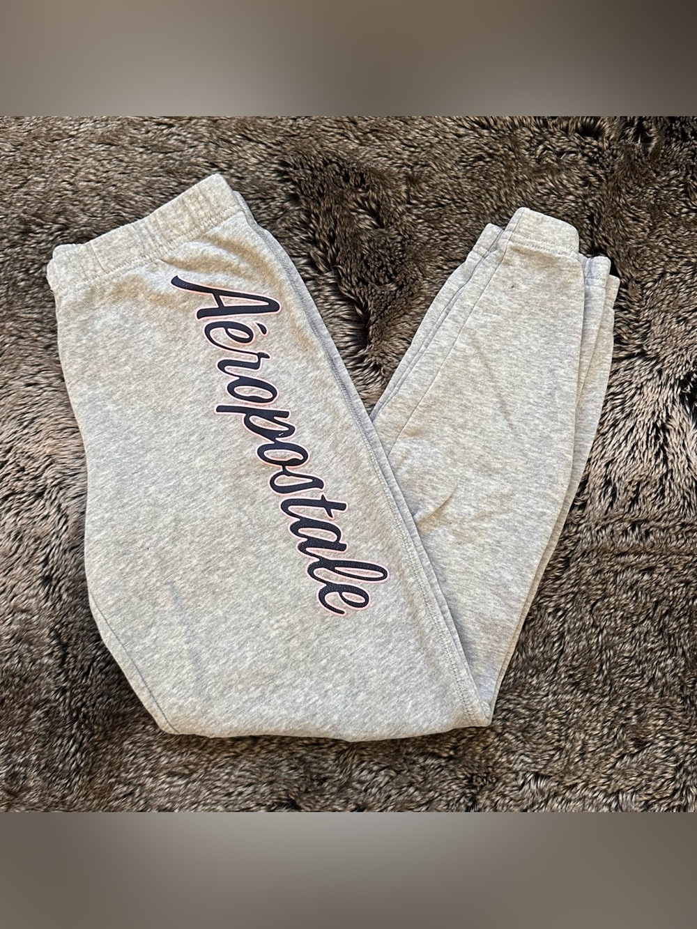 Aeropostale Light Gray Sweatpants with Navy Script